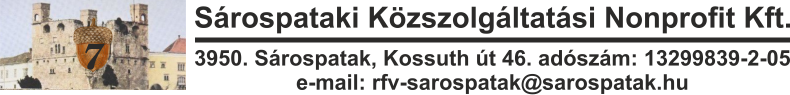 Sárospataki Közszolgáltatási Nonprofit Kft. logo
